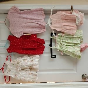 Lot of 5 baby girl outfits size3 months and 3 to 6 months